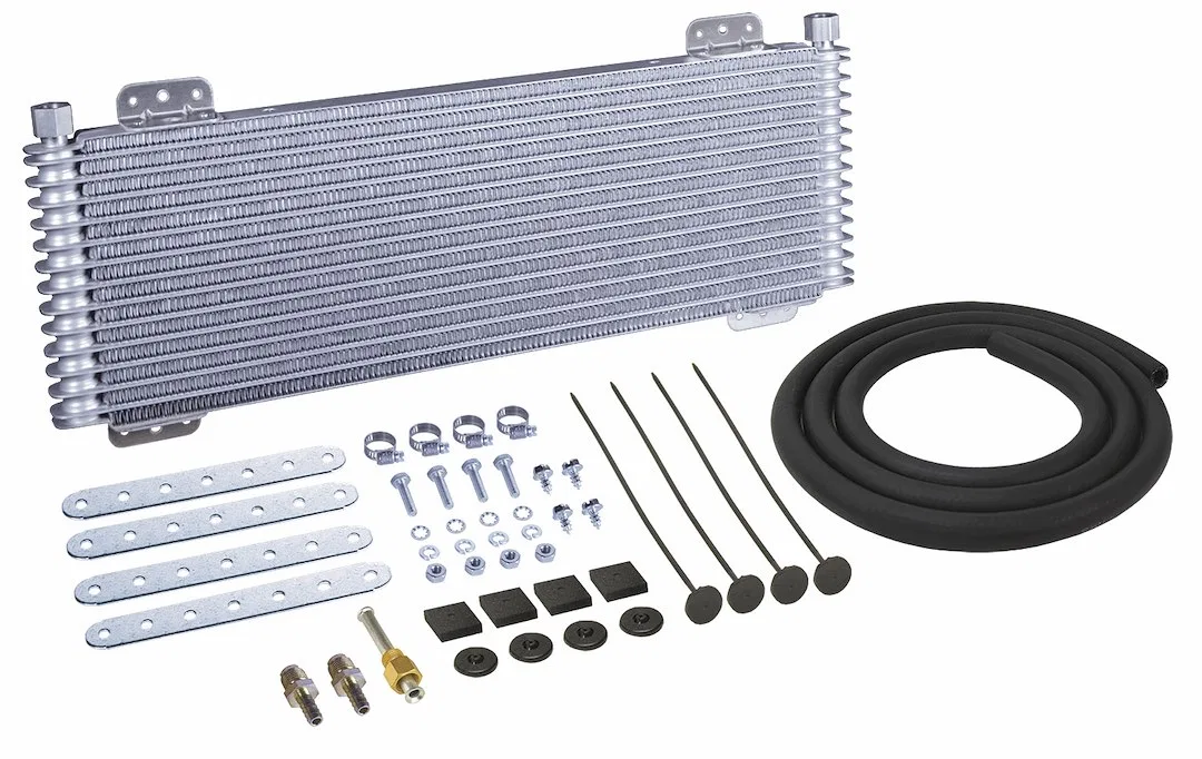 13633 – DERALE Fluid Cooler, For Transmission Fluid 22-3/4 Inch Width X 8 Inch Height X 1-1/4 Inch Depth 34000 Pounds...